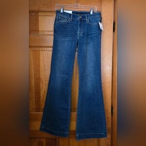 7 For All Mankind DOJO Flare Leg Trouser Jeans Medium Wash Size 28 NWT